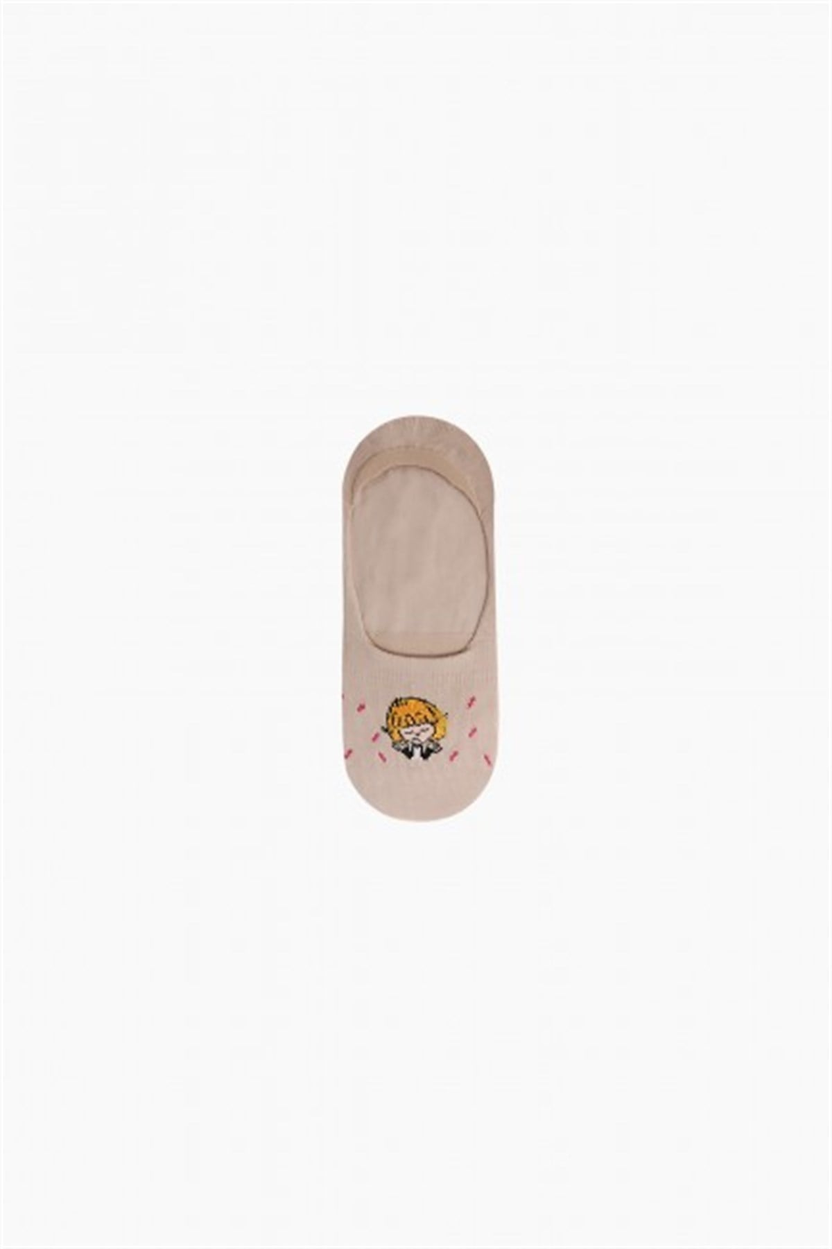 BRZ Kids Kalp Desenli Kız Çocuk Babet Çorabı 3Lü Set