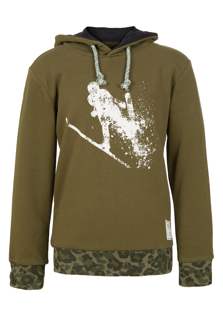 BRZ Kids Kayakçı Baskılı Kapüşonlu Sweatshirt Erkek Çocuk