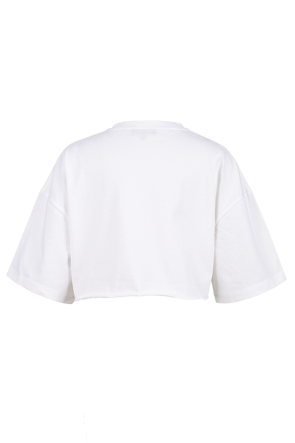 BRZ Kids Kelebek Baskılı Kız Çocuk Oversize Crop Tişört