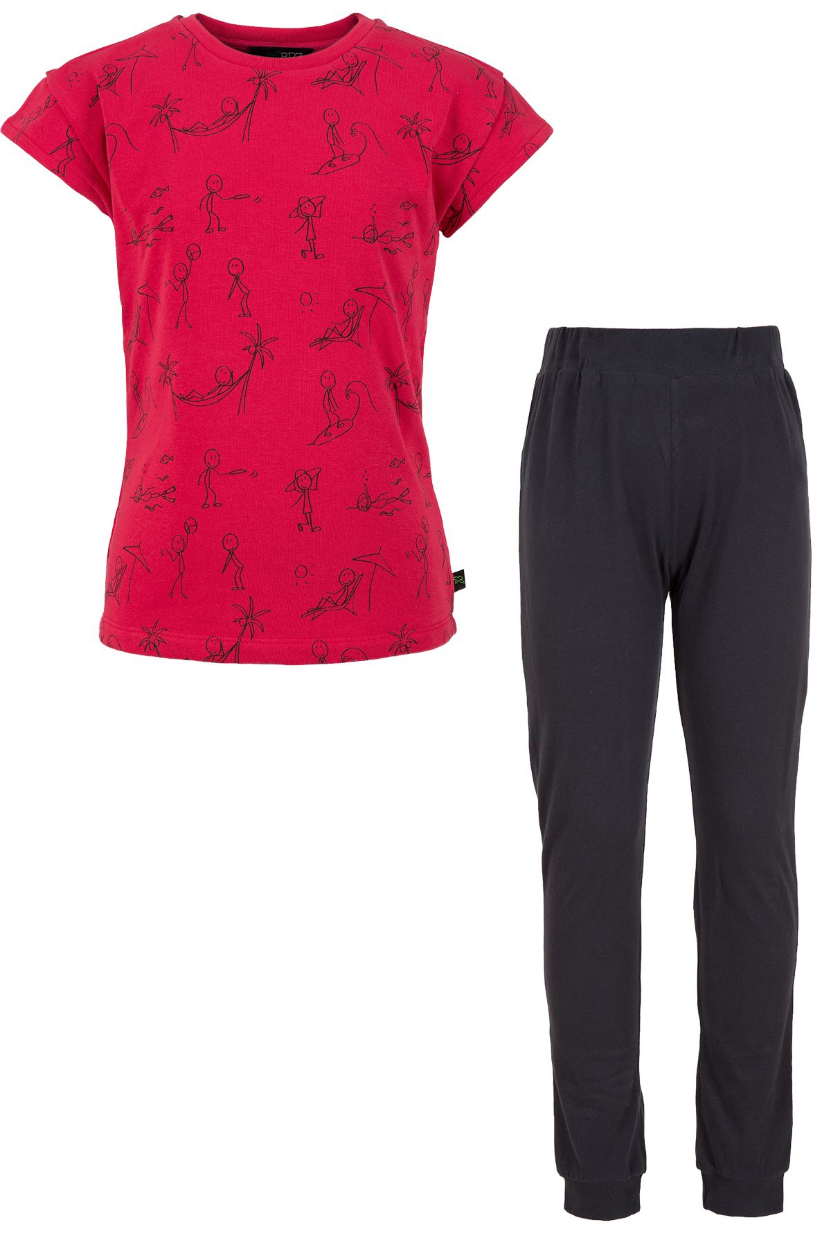 BRZ Kids Kız Çocuk Baskılı Pijama Takımı