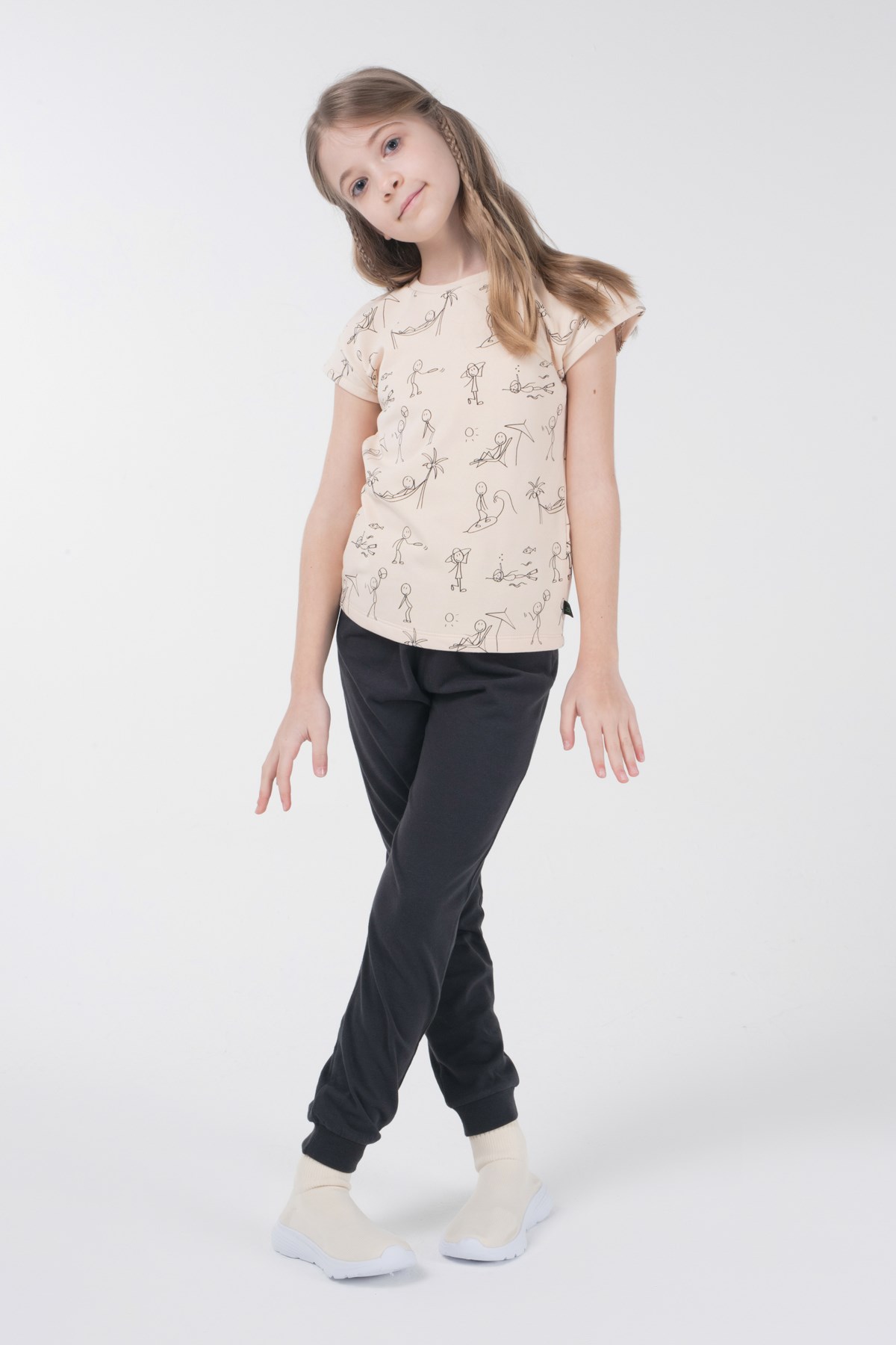 BRZ Kids Kız Çocuk Baskılı Pijama Takımı