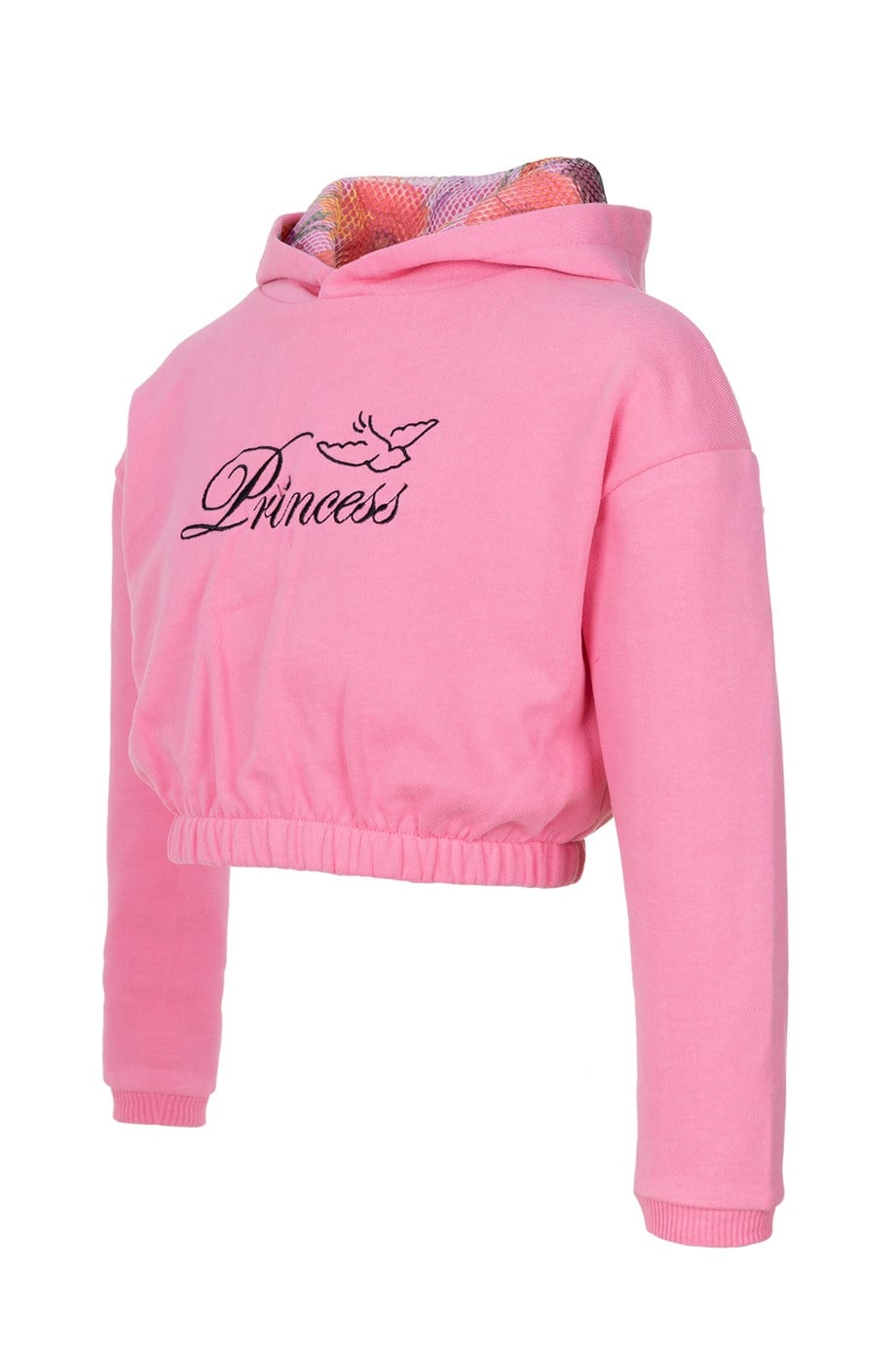 BRZ Kids Kız Çocuk Pembe Crop Sweatshirt Pantolon Takım