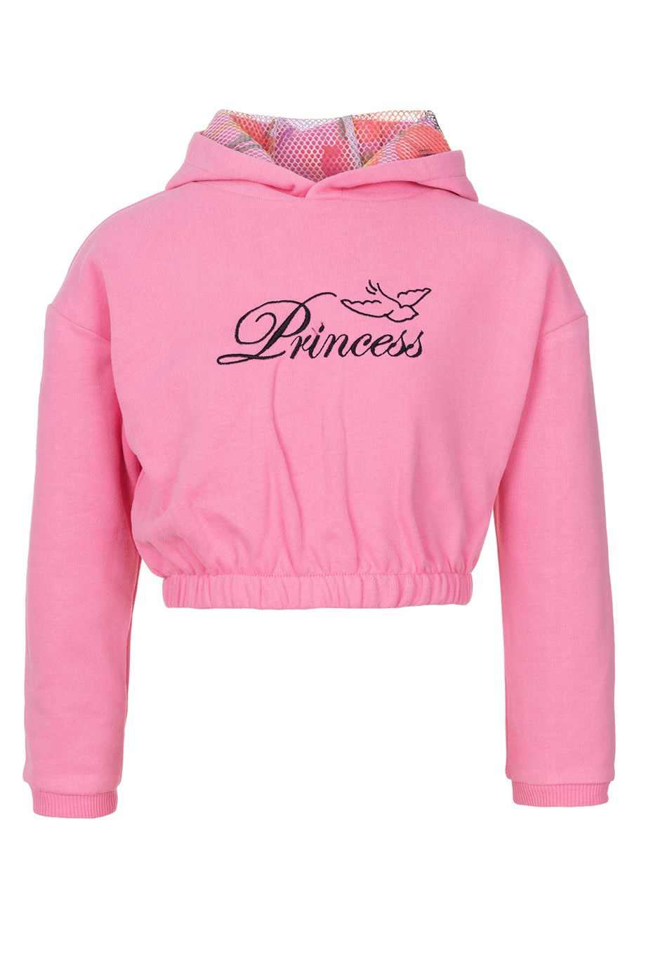 BRZ Kids Kız Çocuk Pembe Crop Sweatshirt Pantolon Takım
