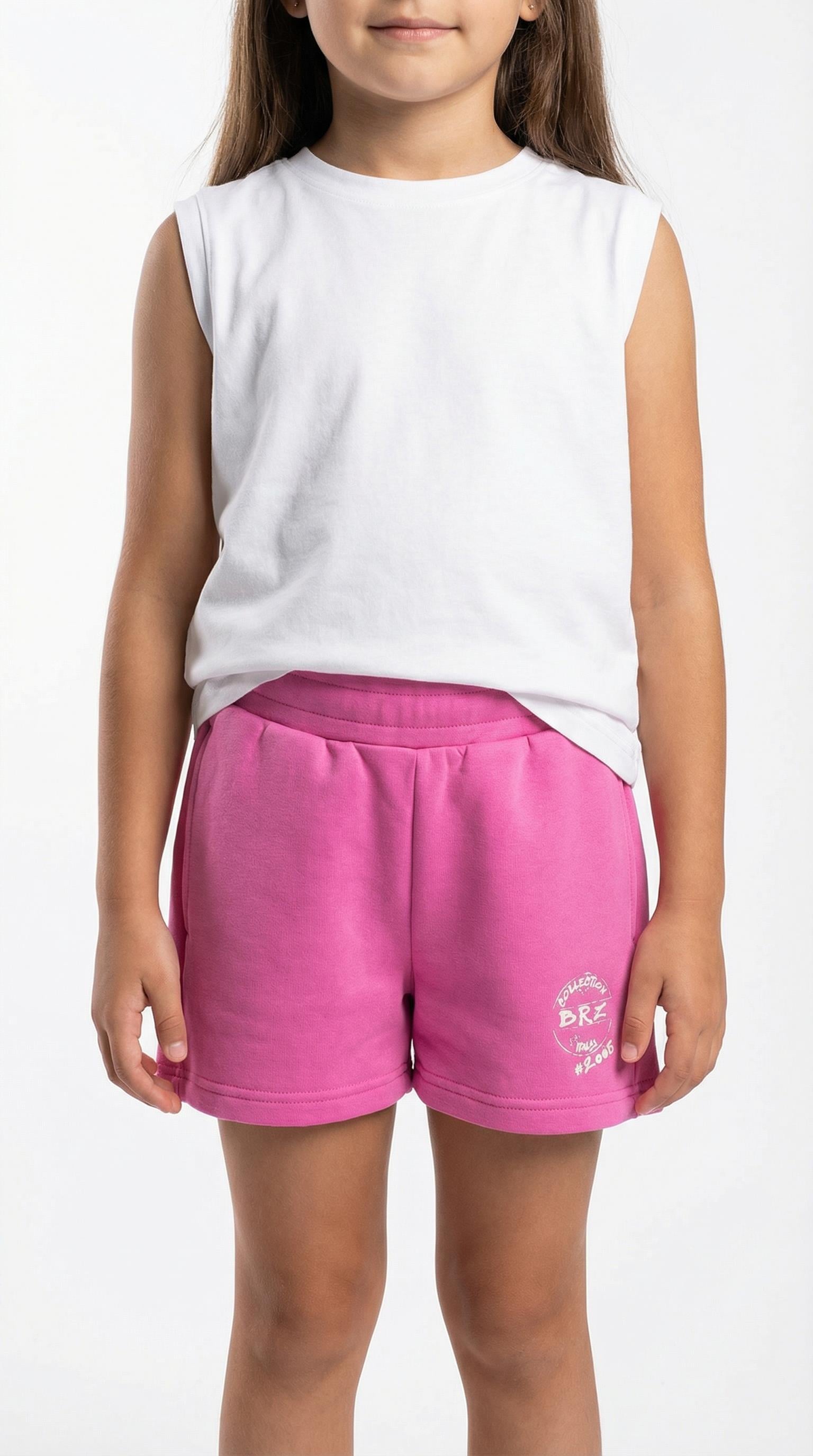BRZ Kids Kız Çocuk Pembe Şort