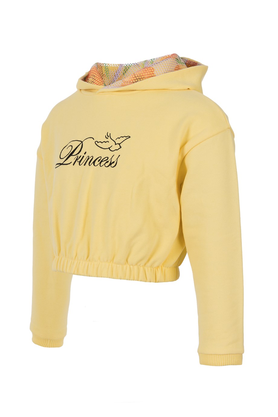 BRZ Kids Kız Çocuk Sarı Crop Sweatshirt Pantolon Takım