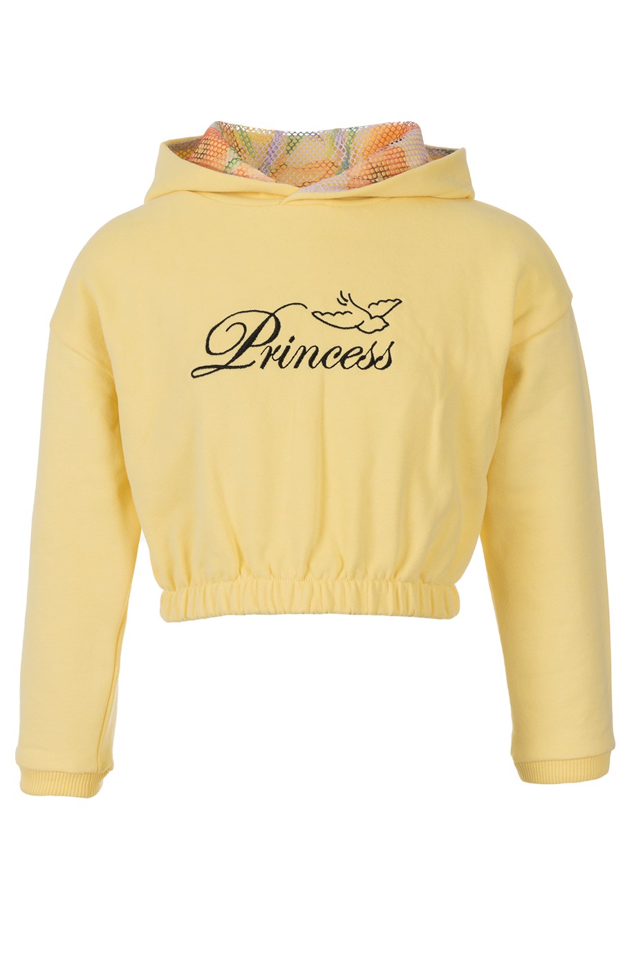 BRZ Kids Kız Çocuk Sarı Crop Sweatshirt Pantolon Takım