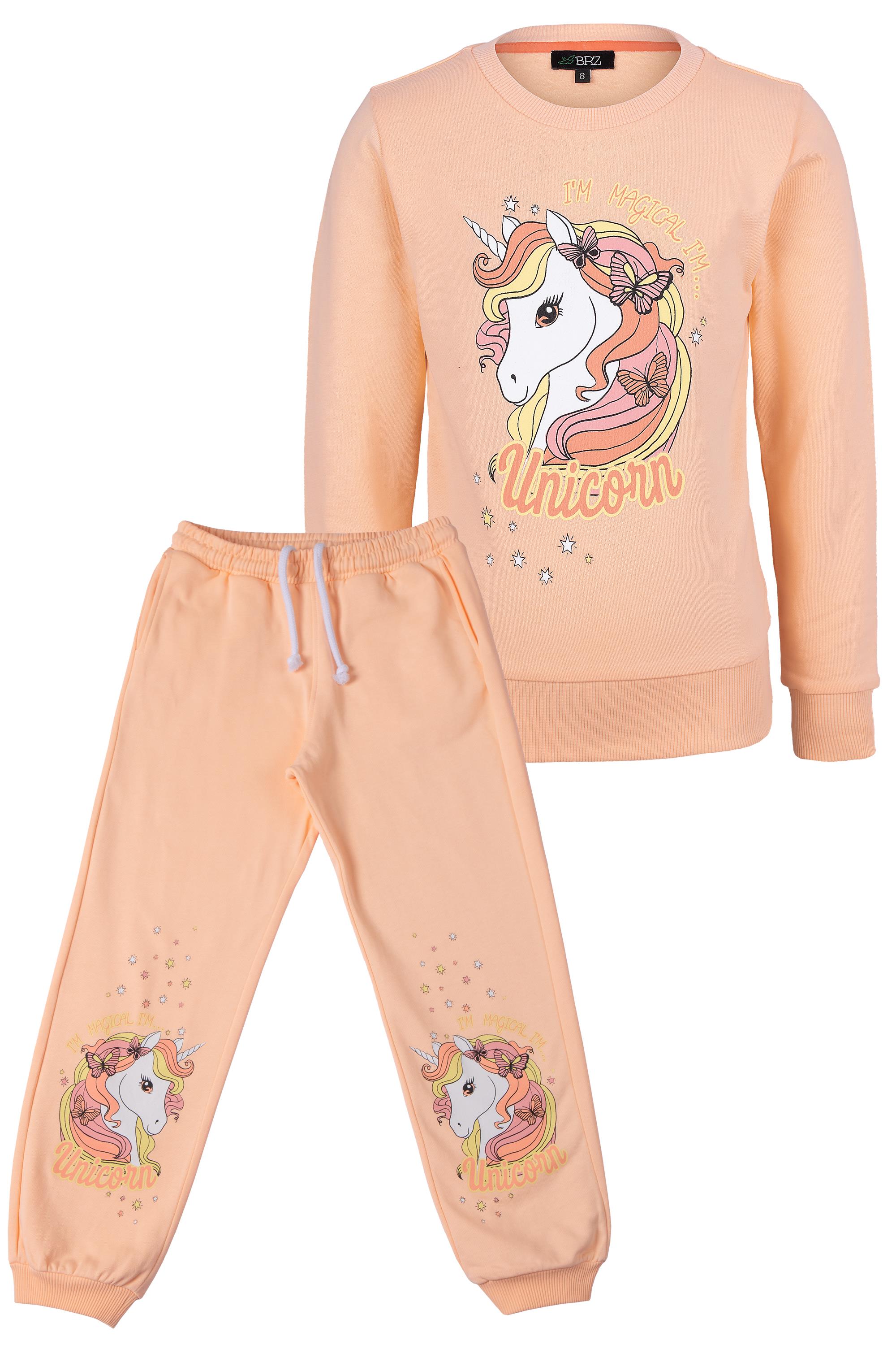 BRZ Kids Kız Çocuk Unicorn Baskılı Eşofman Takım