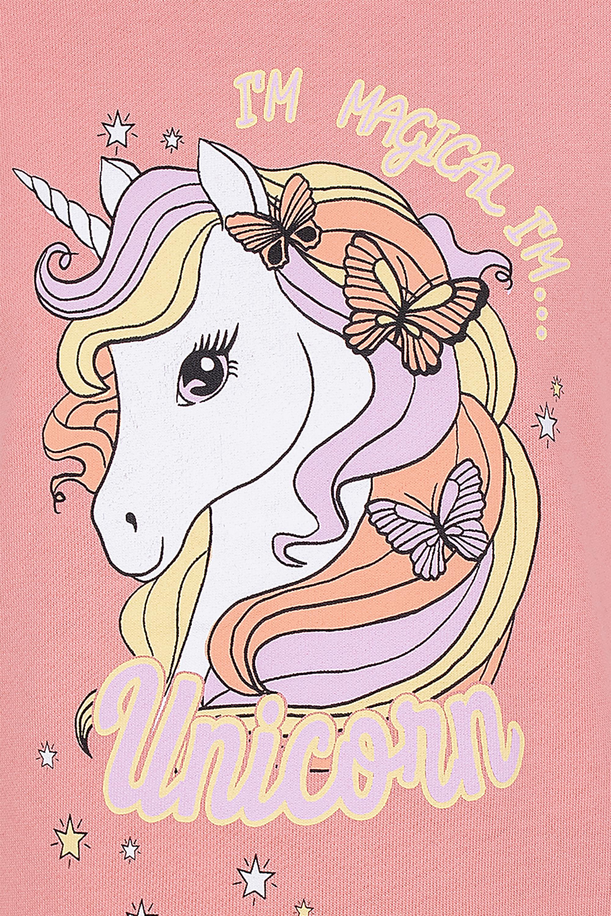 BRZ Kids Kız Çocuk Unicorn Baskılı Eşofman Takım