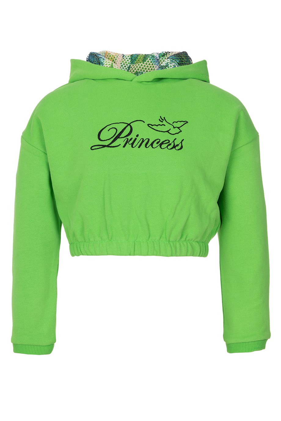 BRZ Kids Kız Çocuk Yeşil Crop Sweatshirt Pantolon Takım
