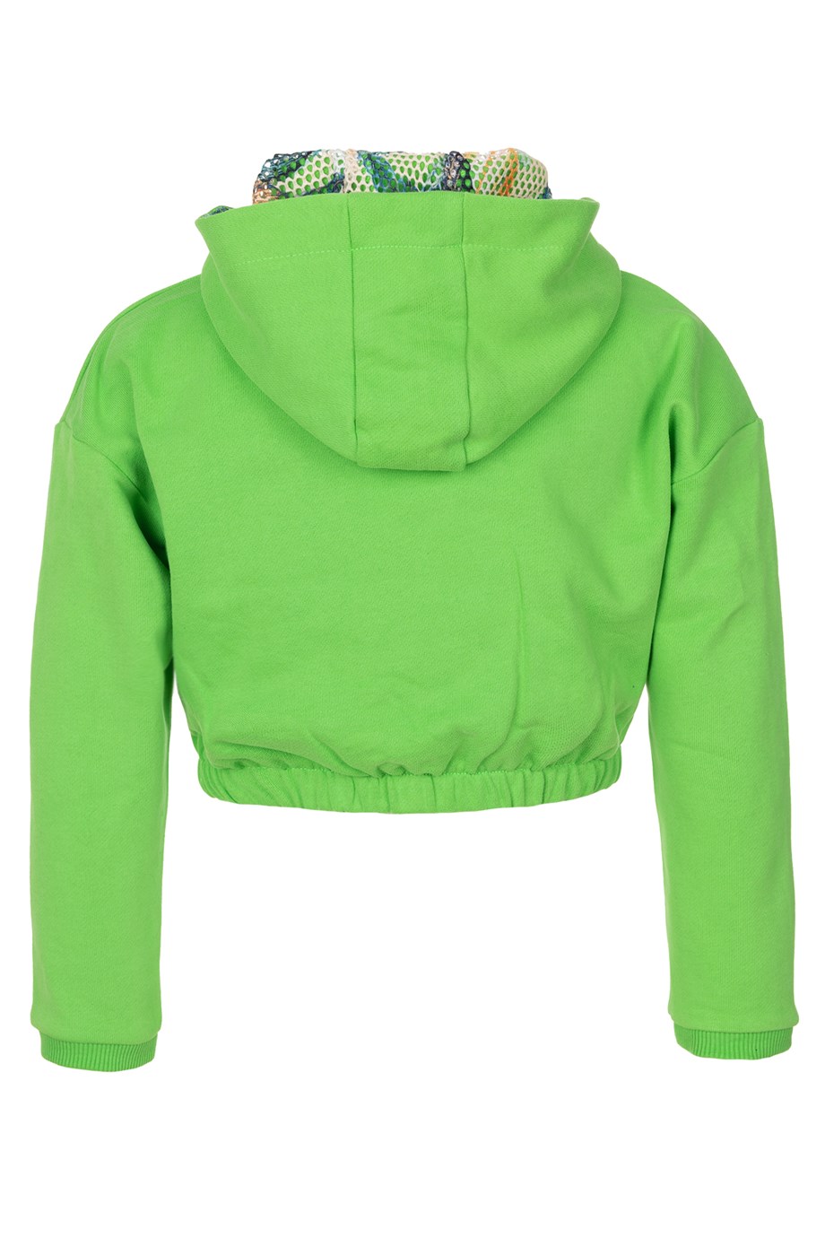 BRZ Kids Kız Çocuk Yeşil Crop Sweatshirt Pantolon Takım
