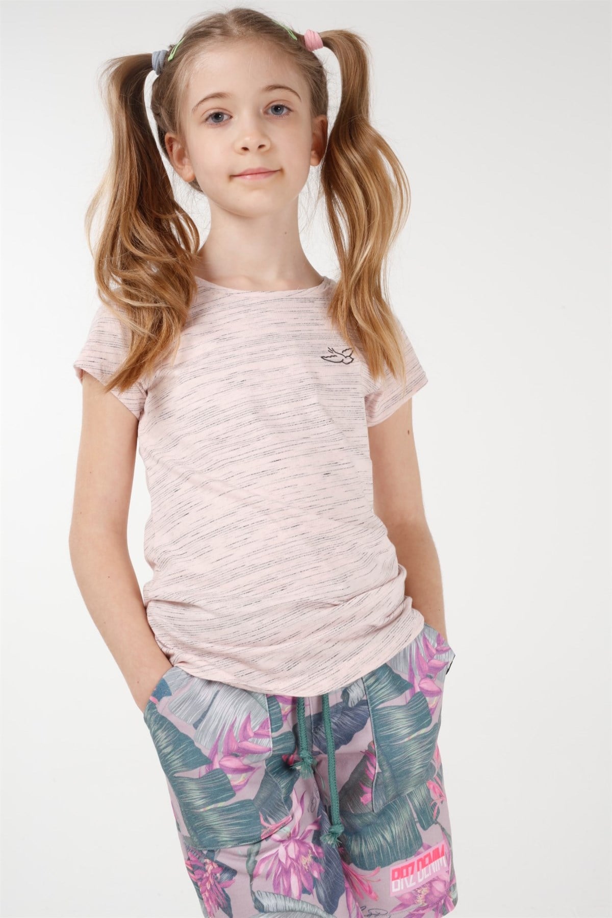 BRZ Kids Metraj Baskılı Kız Çocuk Şort