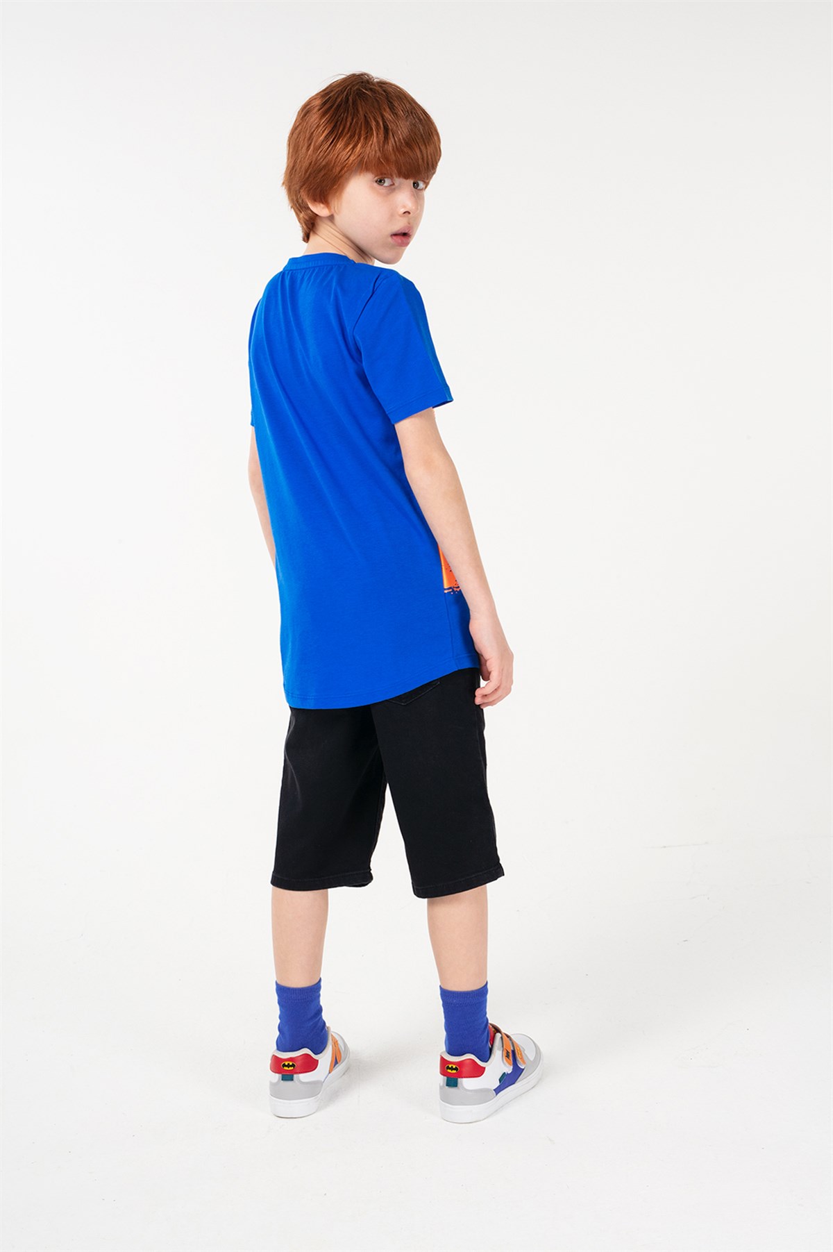 BRZ Kids Neon Baskılı Erkek Çocuk Kısa Kollu T-shirt