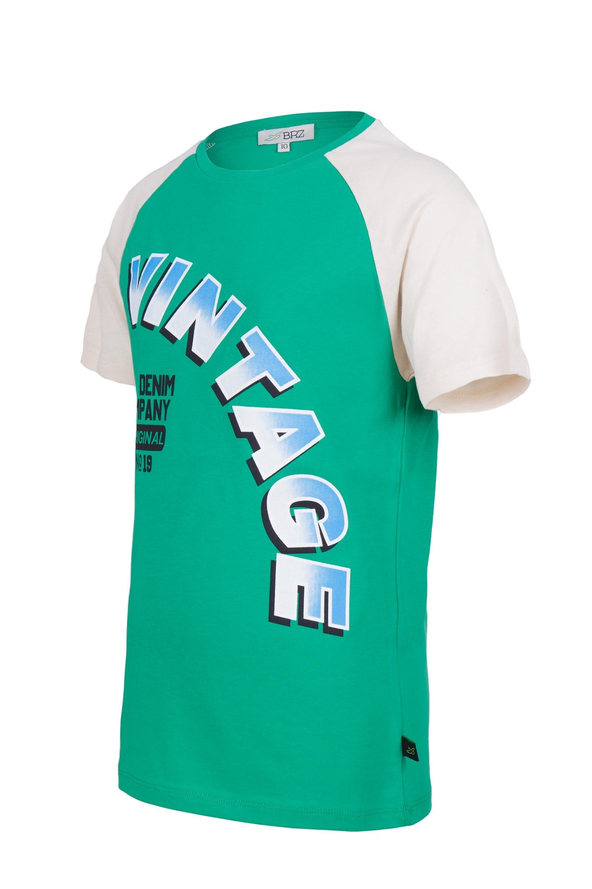BRZ Kids Reglan Kollu Baskılı Erkek Çocuk Kısa Kollu T-shirt