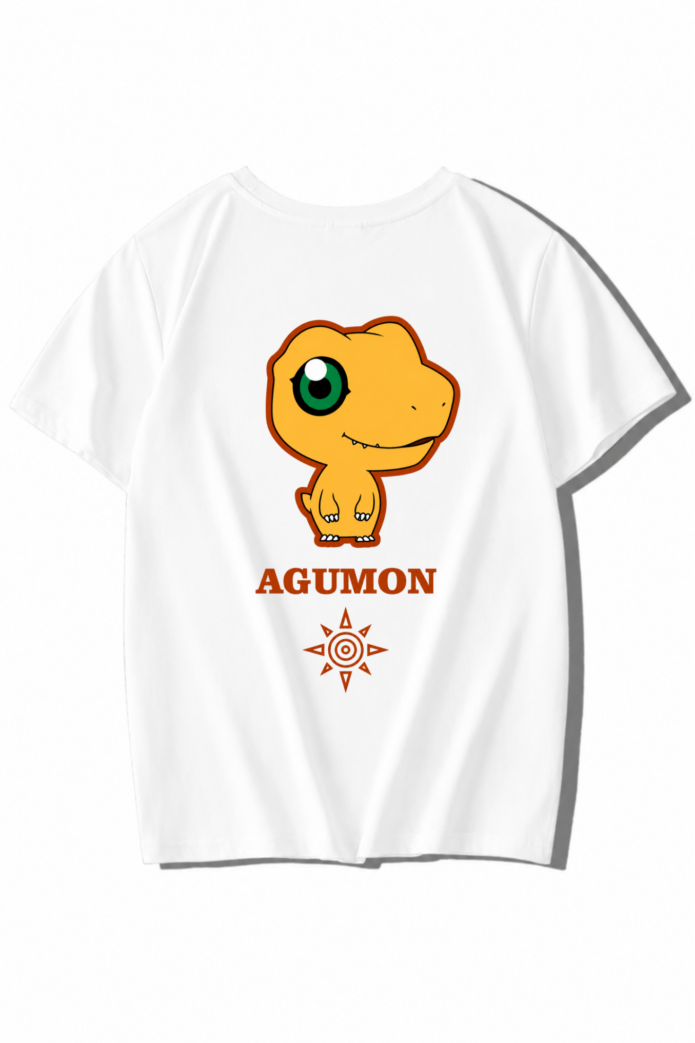 BRZ Kids Unisex Çocuk Agumon T-shirt Beyaz