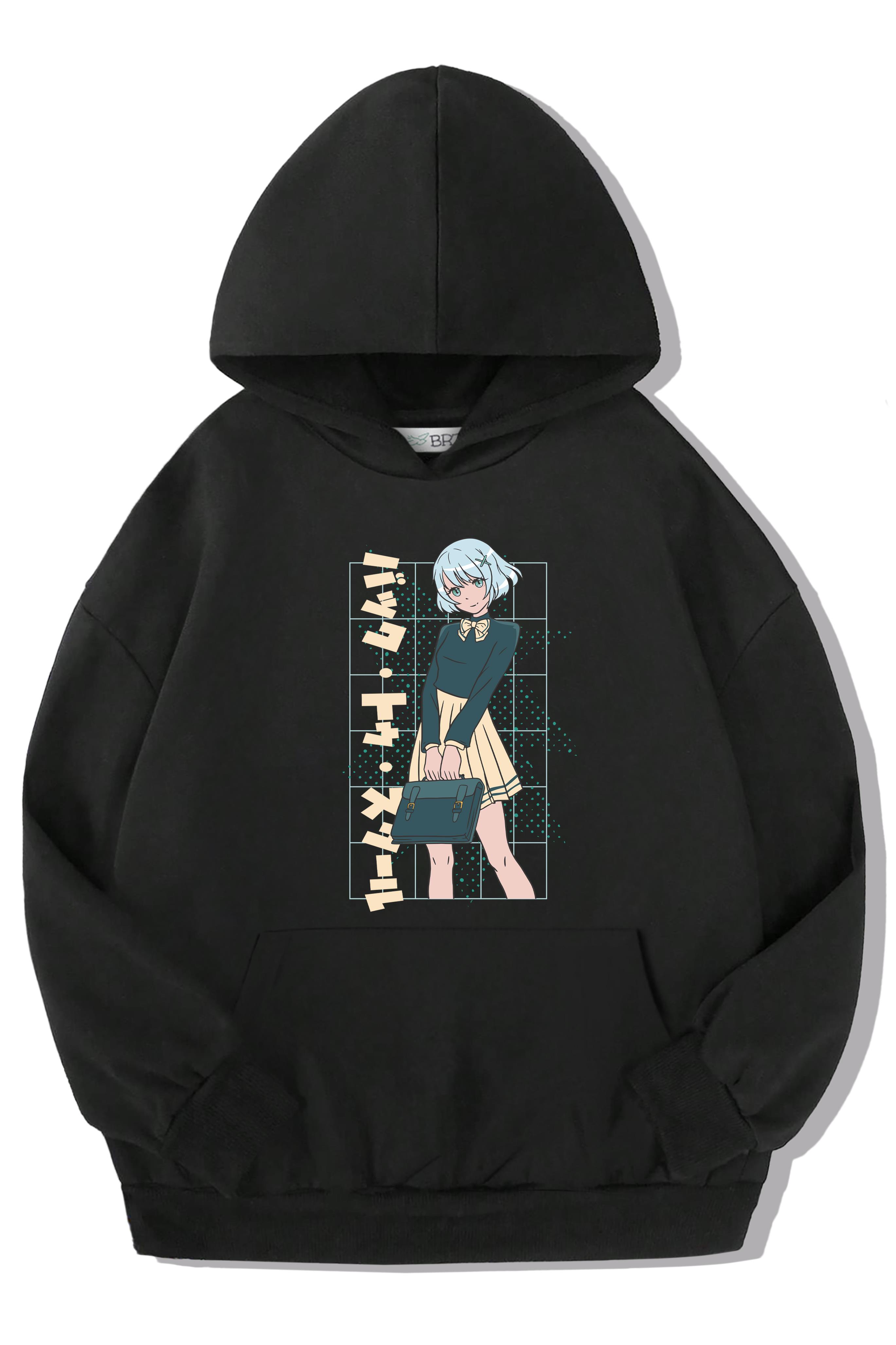 BRZ Kids Unisex Çocuk Anime School Girl Hoodie