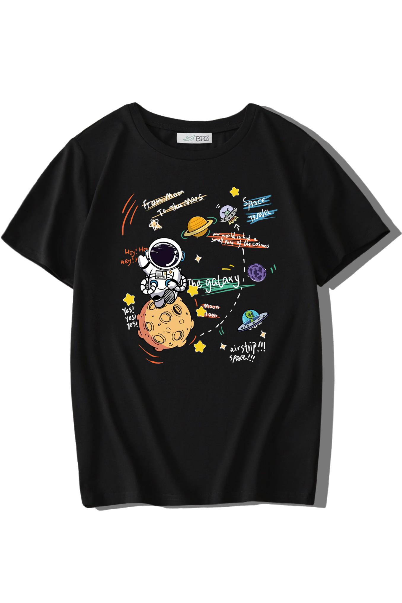 BRZ Kids Unisex Çocuk Astronaut T-shirt