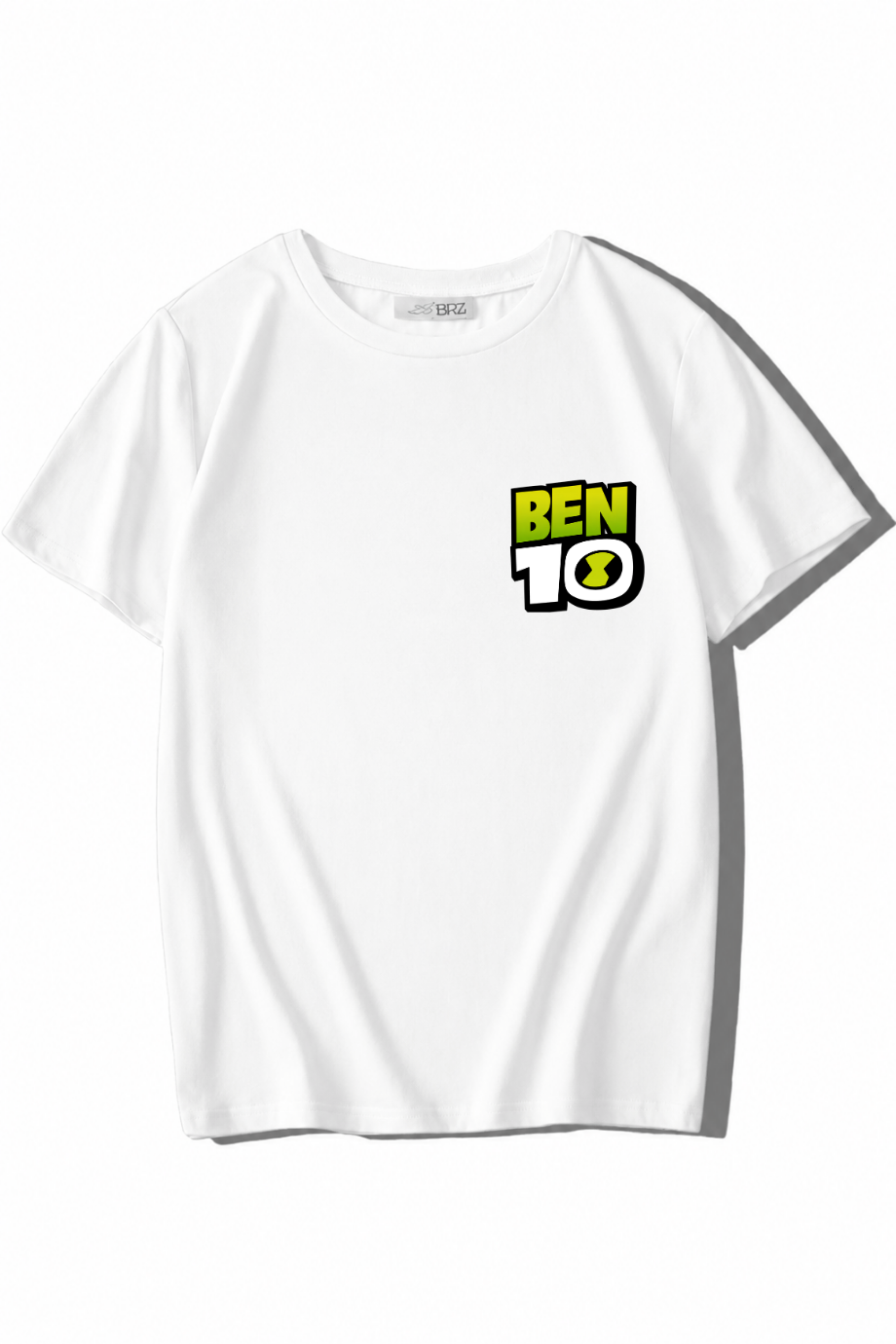 BRZ Kids Unisex Çocuk Ben 10 T-shirt Beyaz