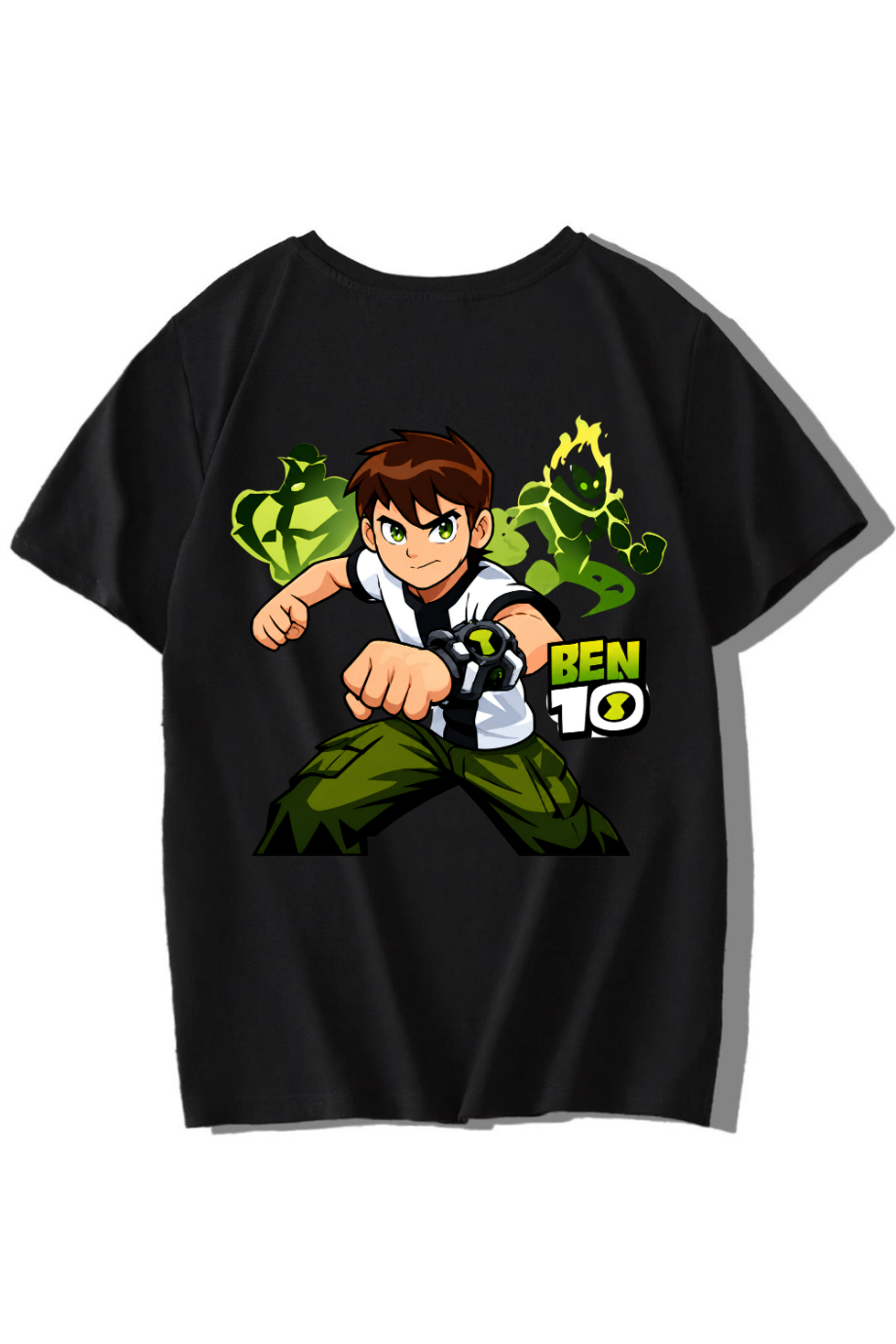 BRZ Kids Unisex Çocuk Ben 10 T-shirt Siyah