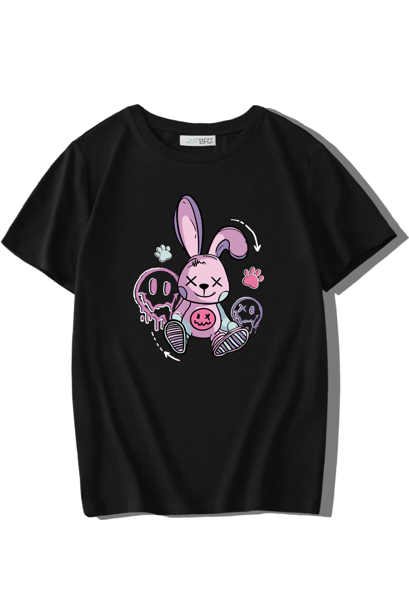 BRZ Kids Unisex Çocuk Cartoon Rabbit T-shirt