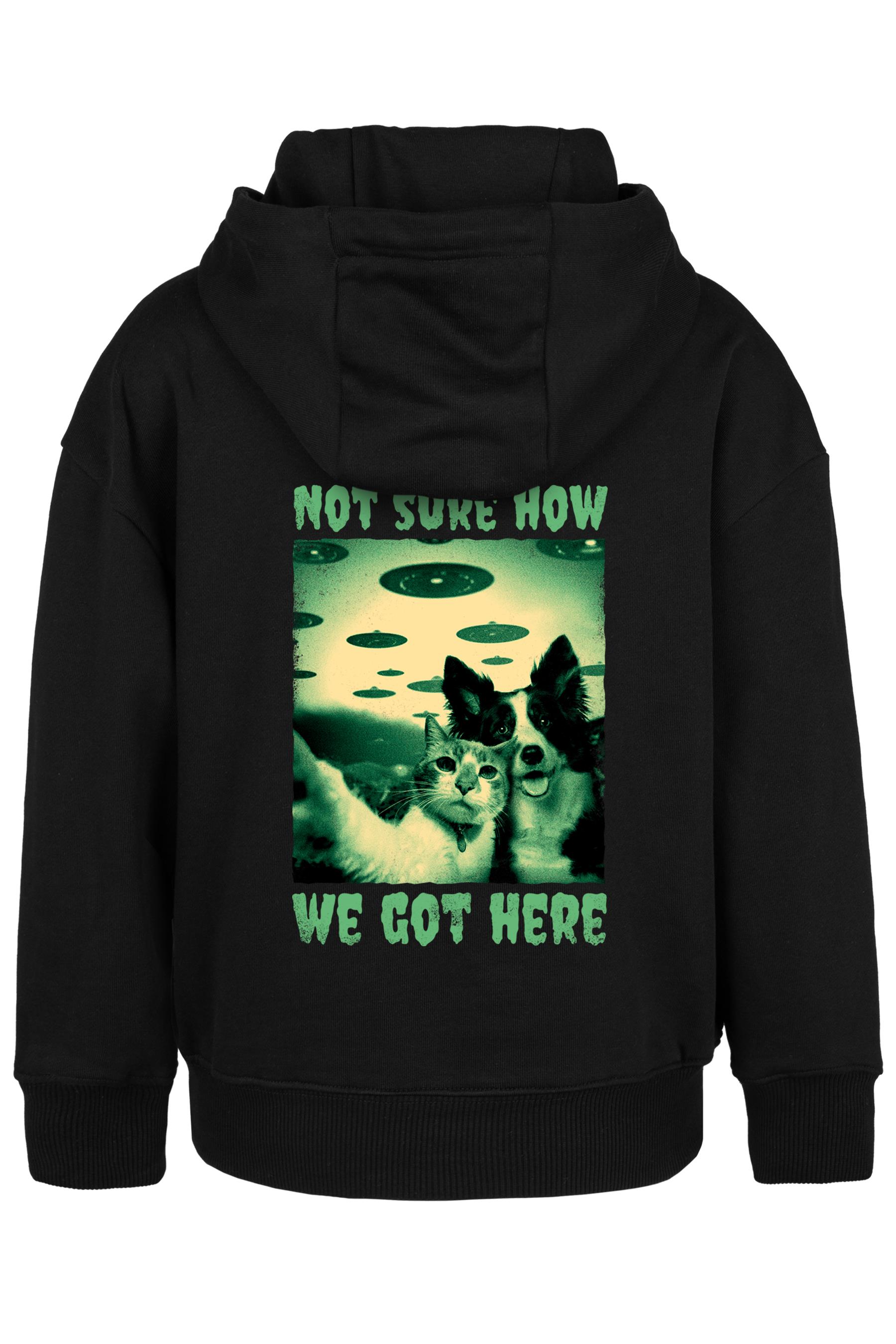 BRZ Kids Unisex Çocuk Cat and Dog Selfie Hoodie