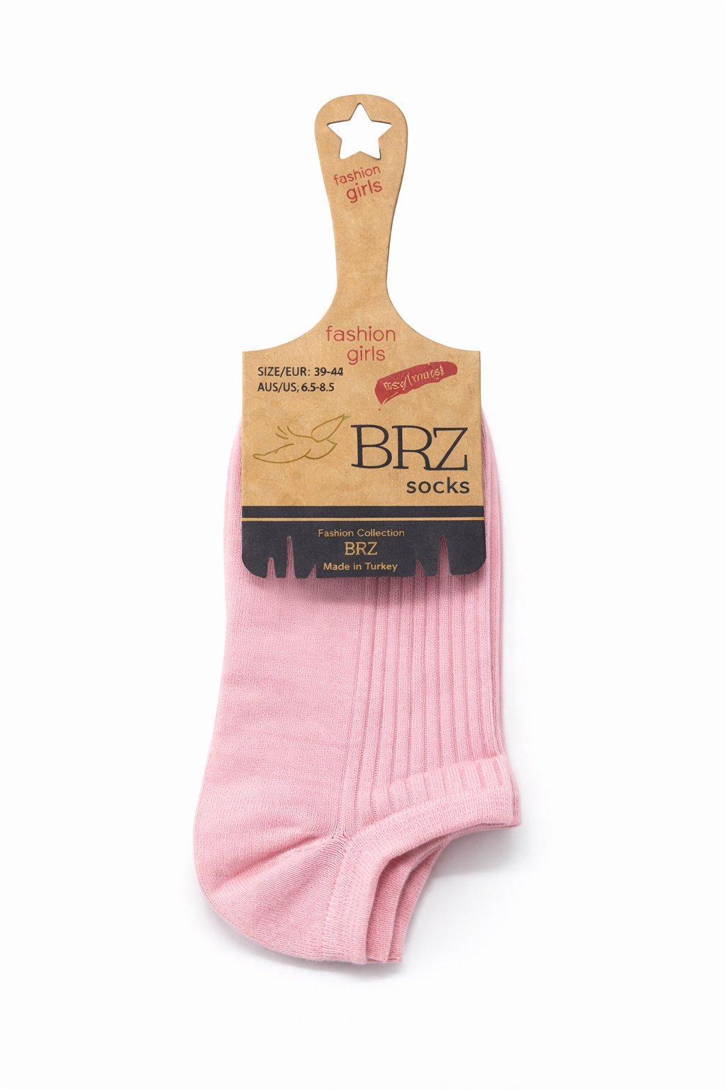 BRZ Kids Unisex Çocuk Düz Renk Kısa Çorap 6lı Set