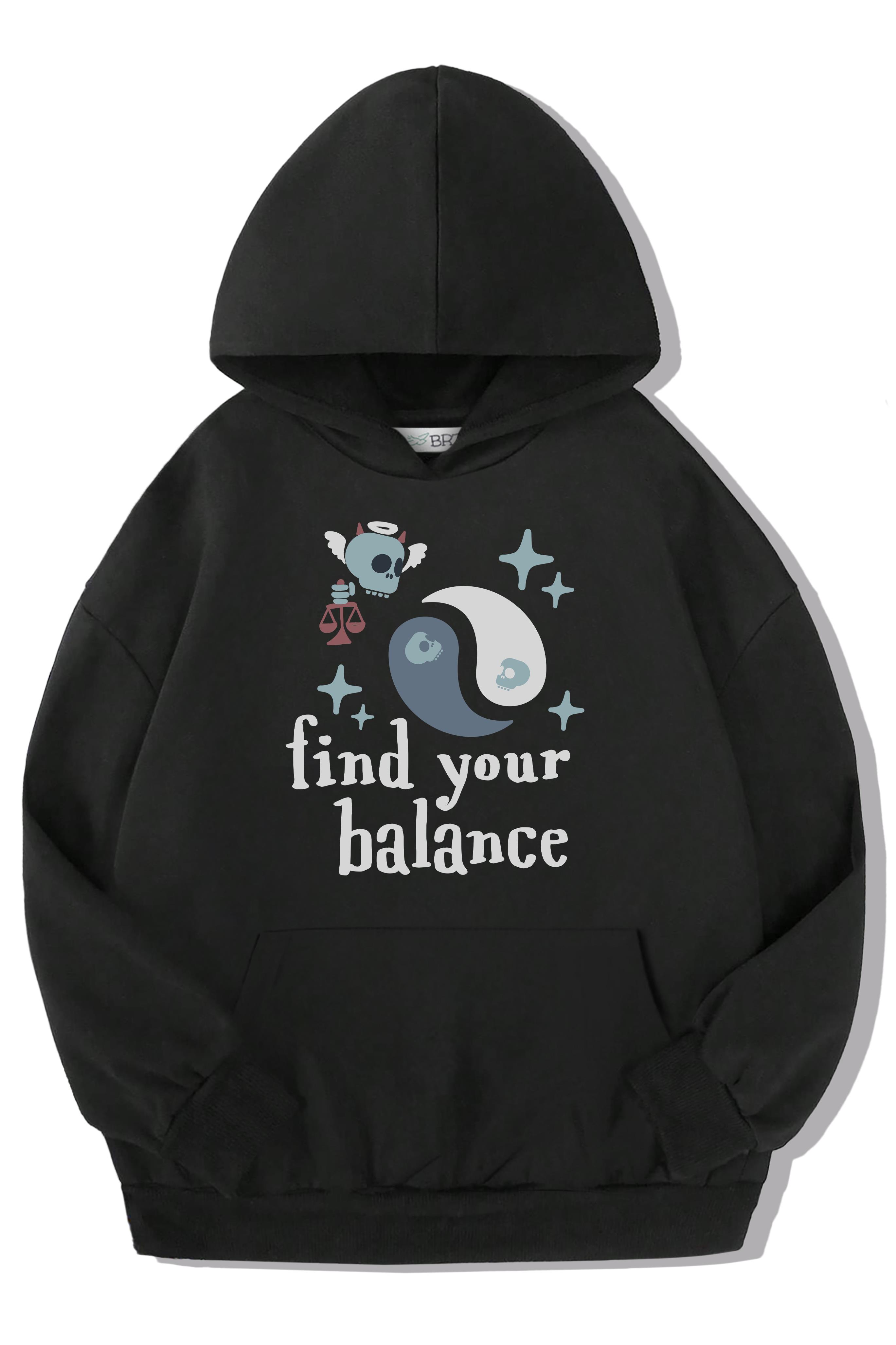 BRZ Kids Unisex Çocuk Find Your Balance Hoodie