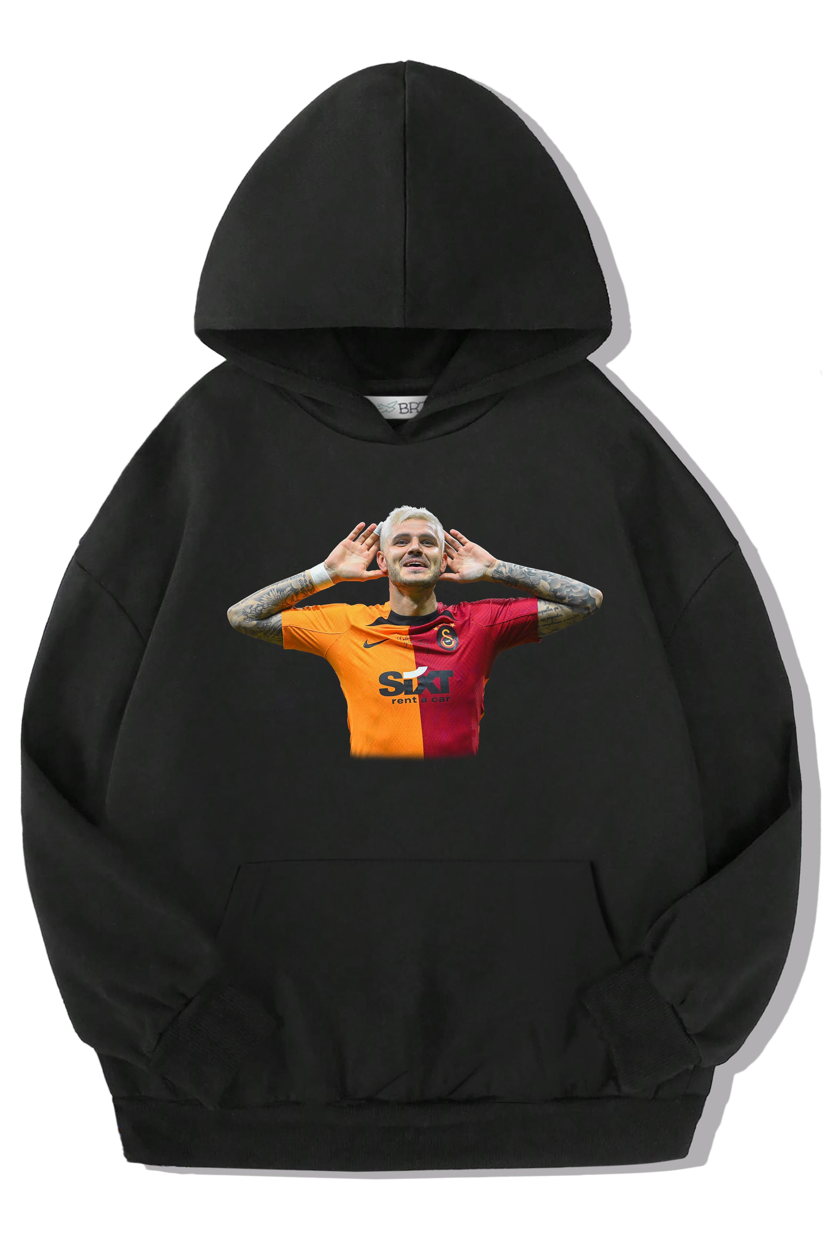 BRZ Kids Unisex Çocuk Icardi Baskılı Hoodie