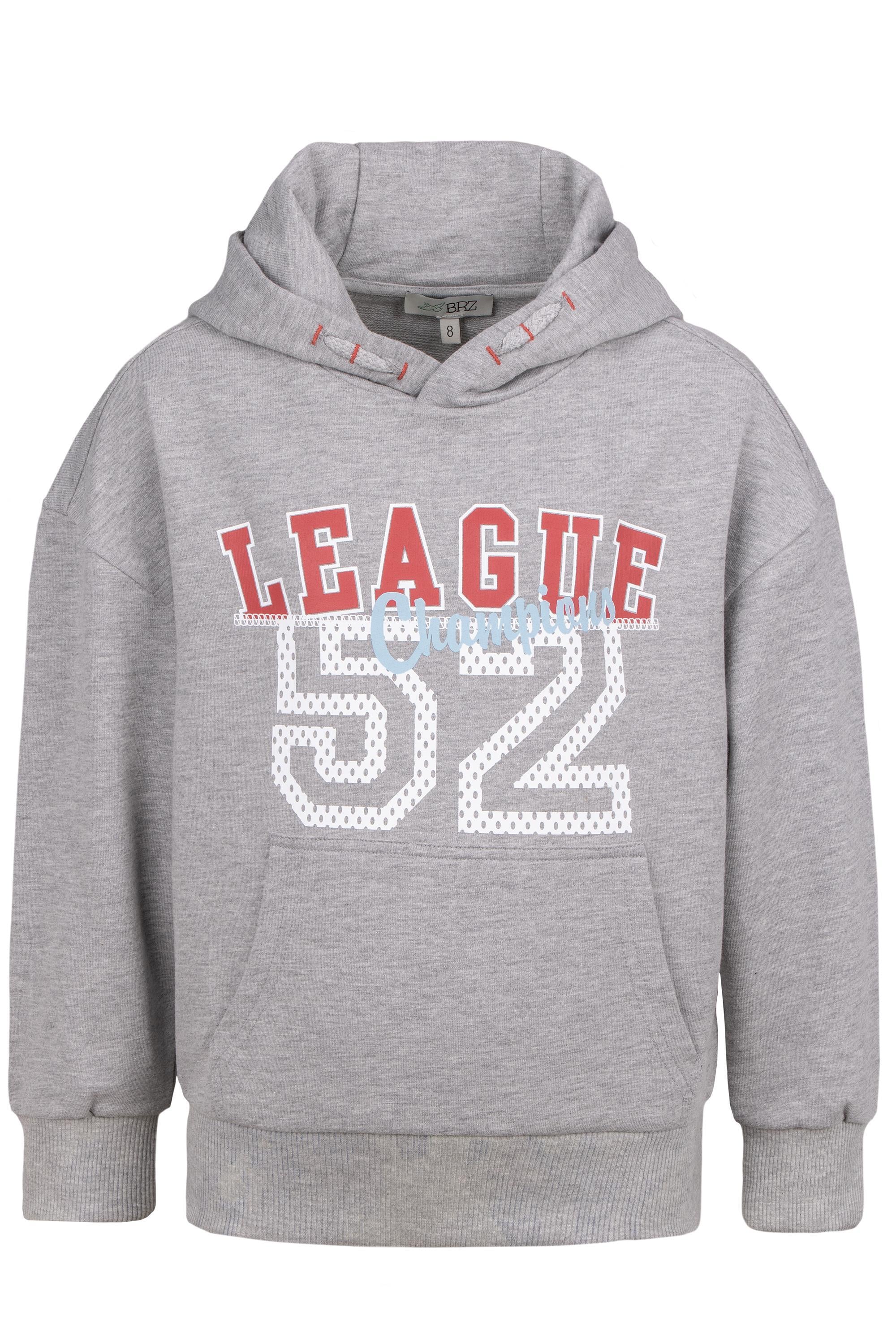 BRZ Kids Unisex Çocuk Kapüşonlu Sweatshirt Hoodie