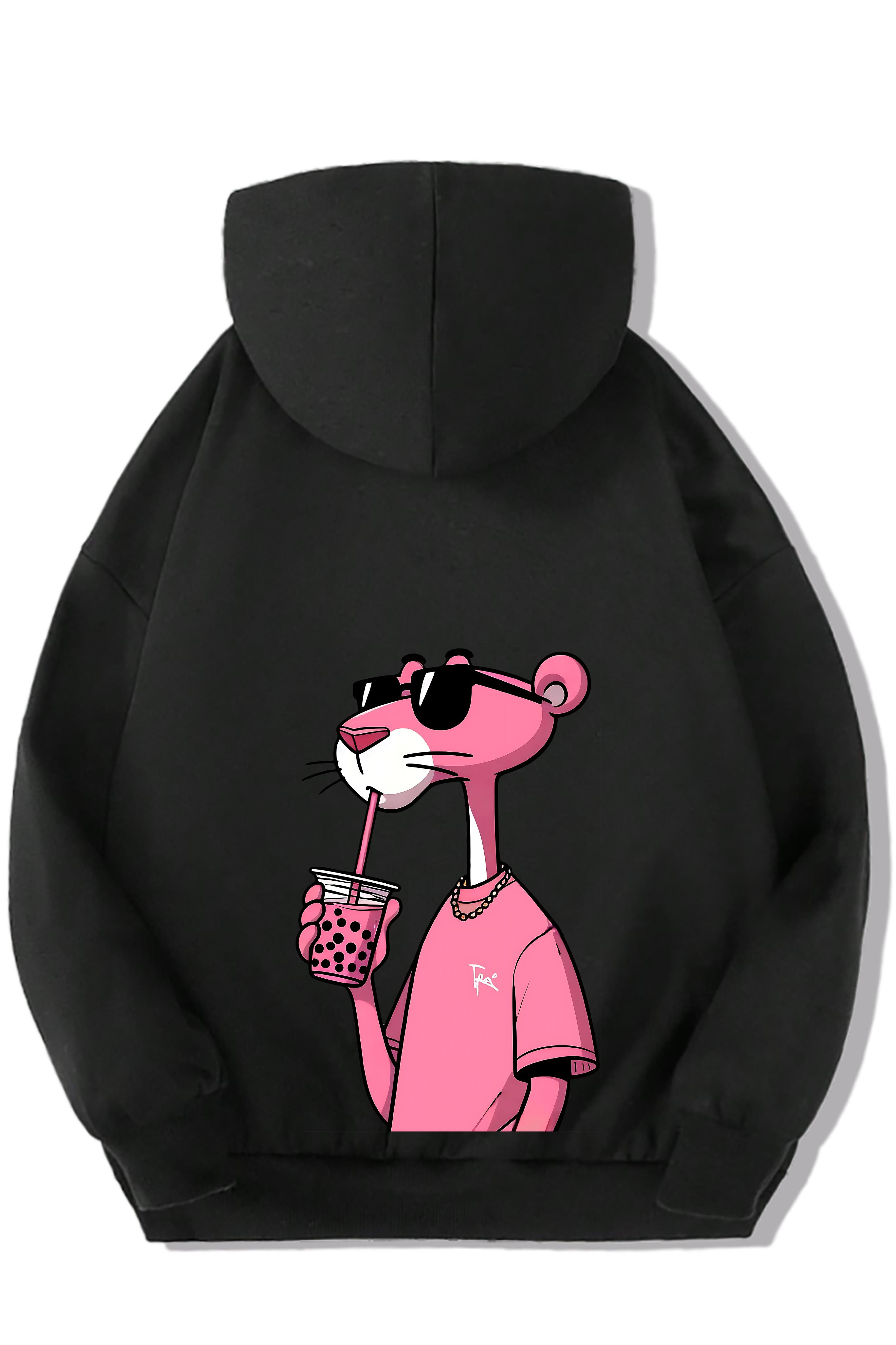 BRZ Kids Unisex Çocuk Pembe Panter Hoodie