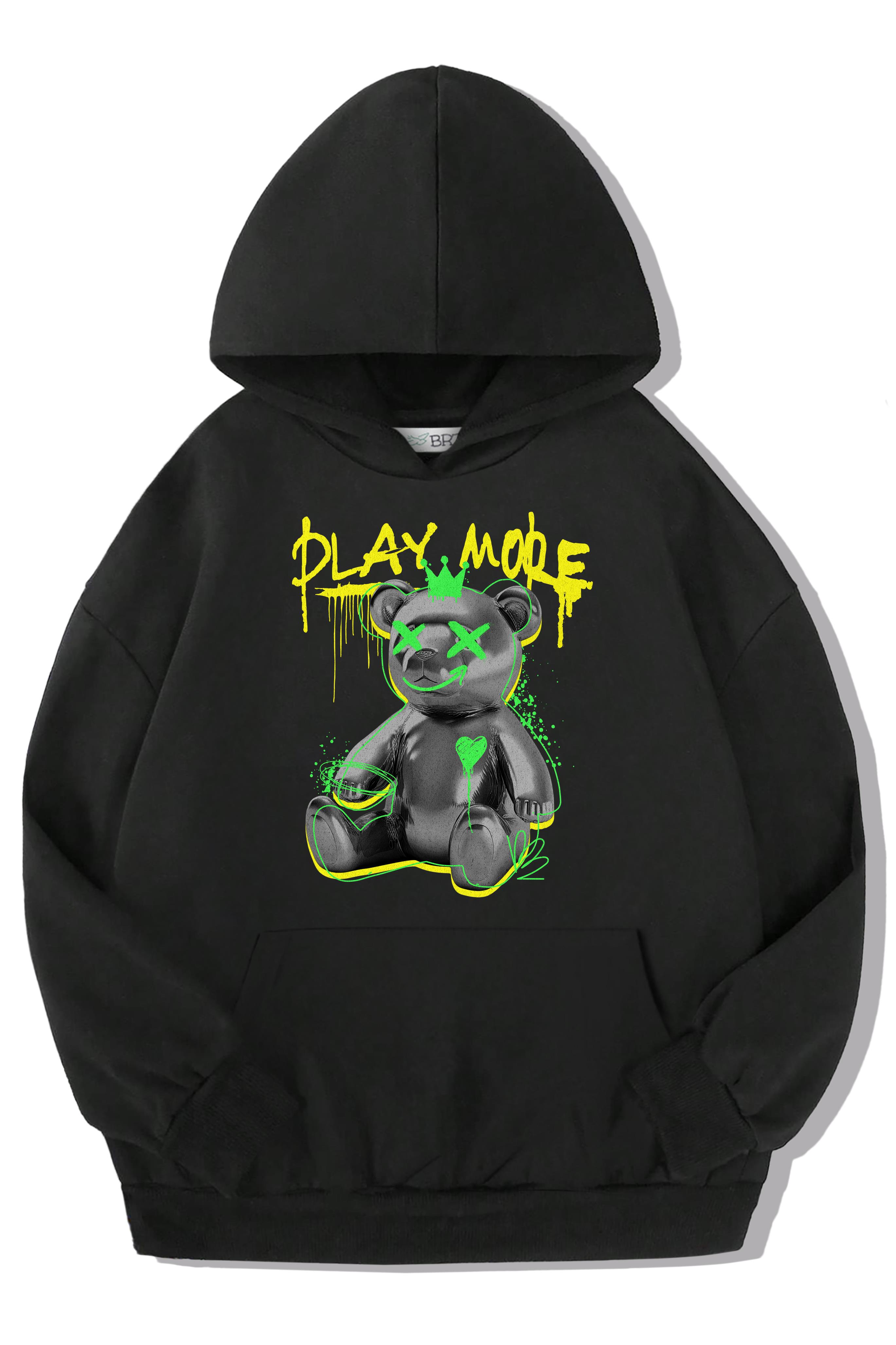 BRZ Kids Unisex Çocuk Play More Hoodie