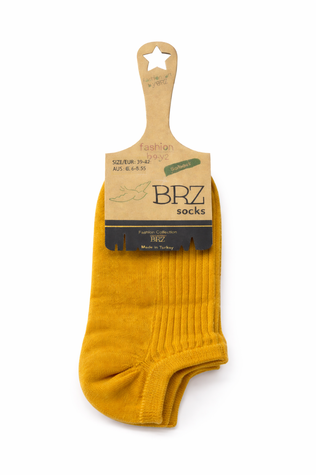 BRZ Kids Unisex Çocuk Ribana Patik Çorap 3lü – Krem, Hardal ve Kahverengi Tonlar
