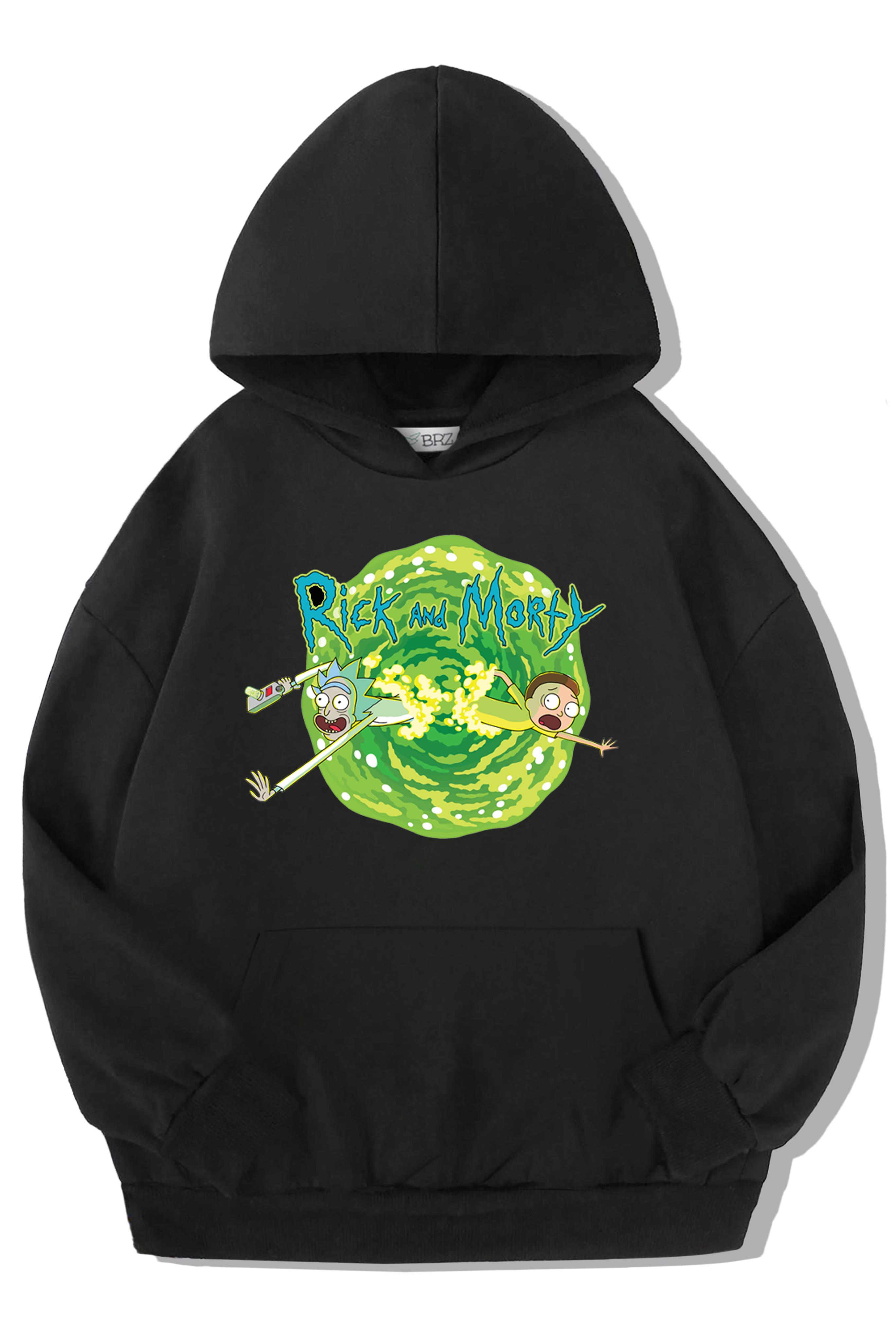 BRZ Kids Unisex Çocuk Rick and Morty Hoodie