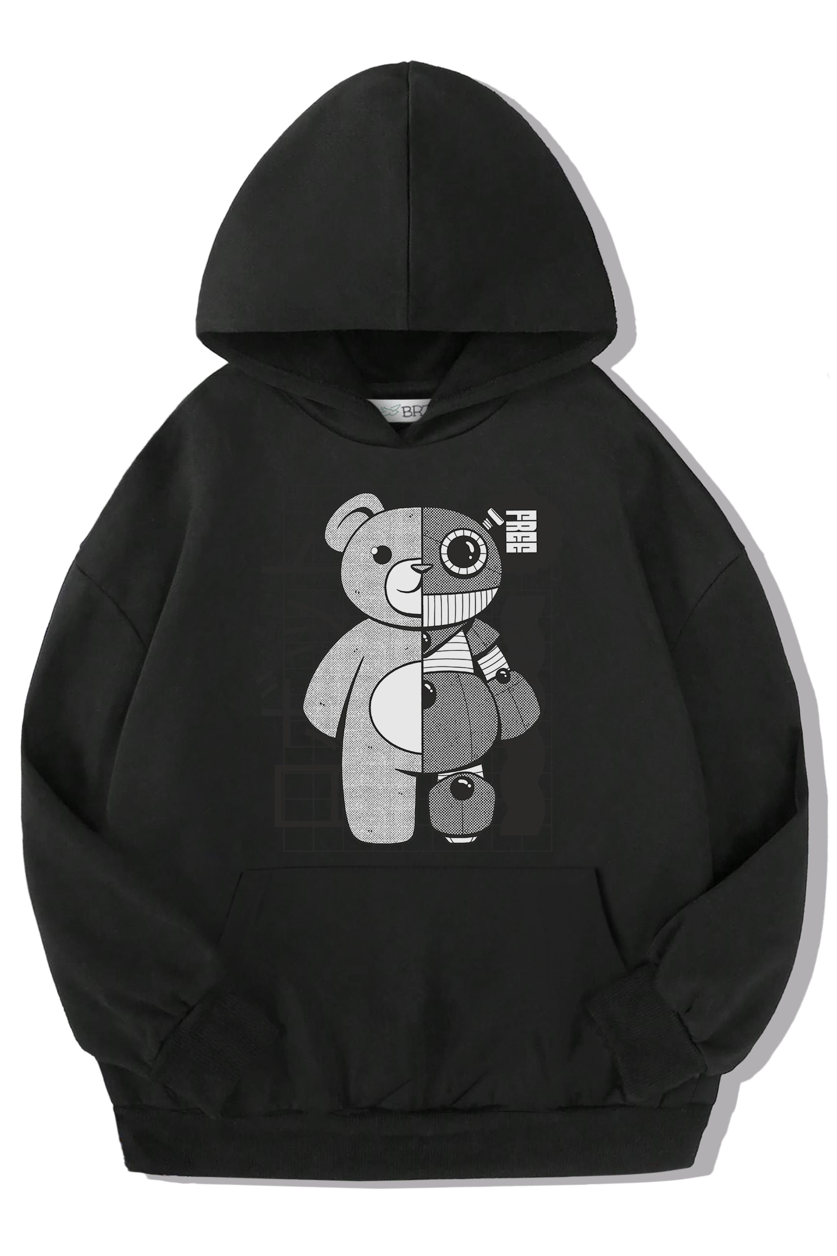 BRZ Kids Unisex Çocuk Robot Bear Hoodie