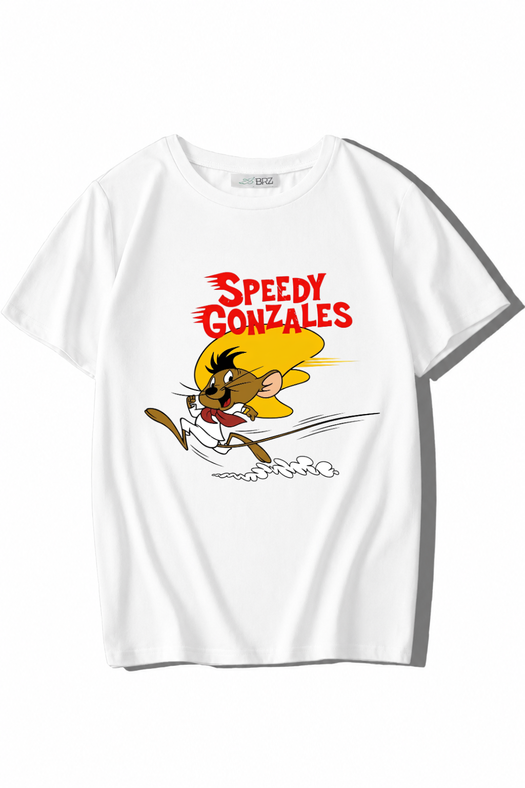 BRZ Kids Unisex Çocuk Speedy Gonzales T-shirt Beyaz
