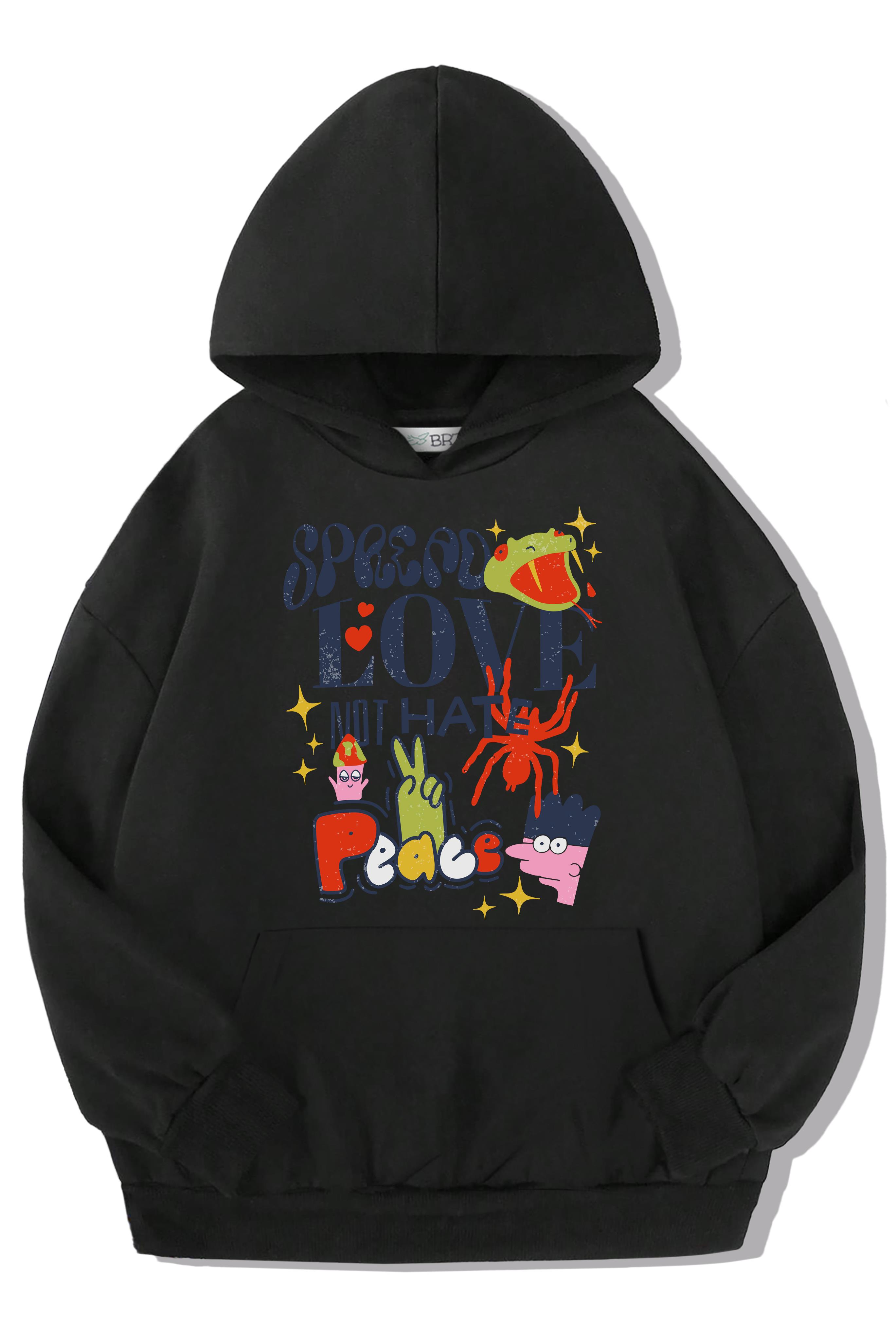 BRZ Kids Unisex Çocuk Spread Love Hoodie