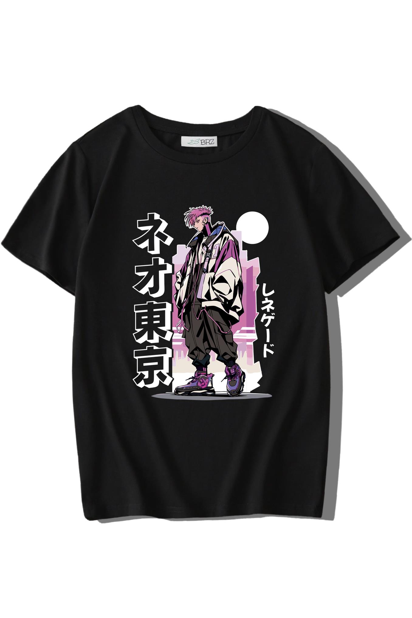 BRZ Kids Unisex Çocuk Tokyo City vs Man T-shirt