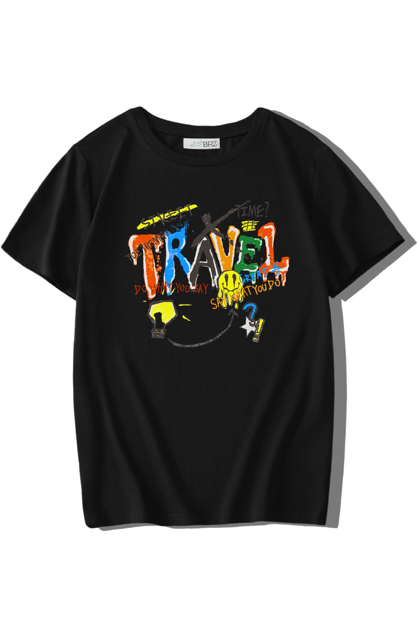 BRZ Kids Unisex Çocuk Travel T-shirt