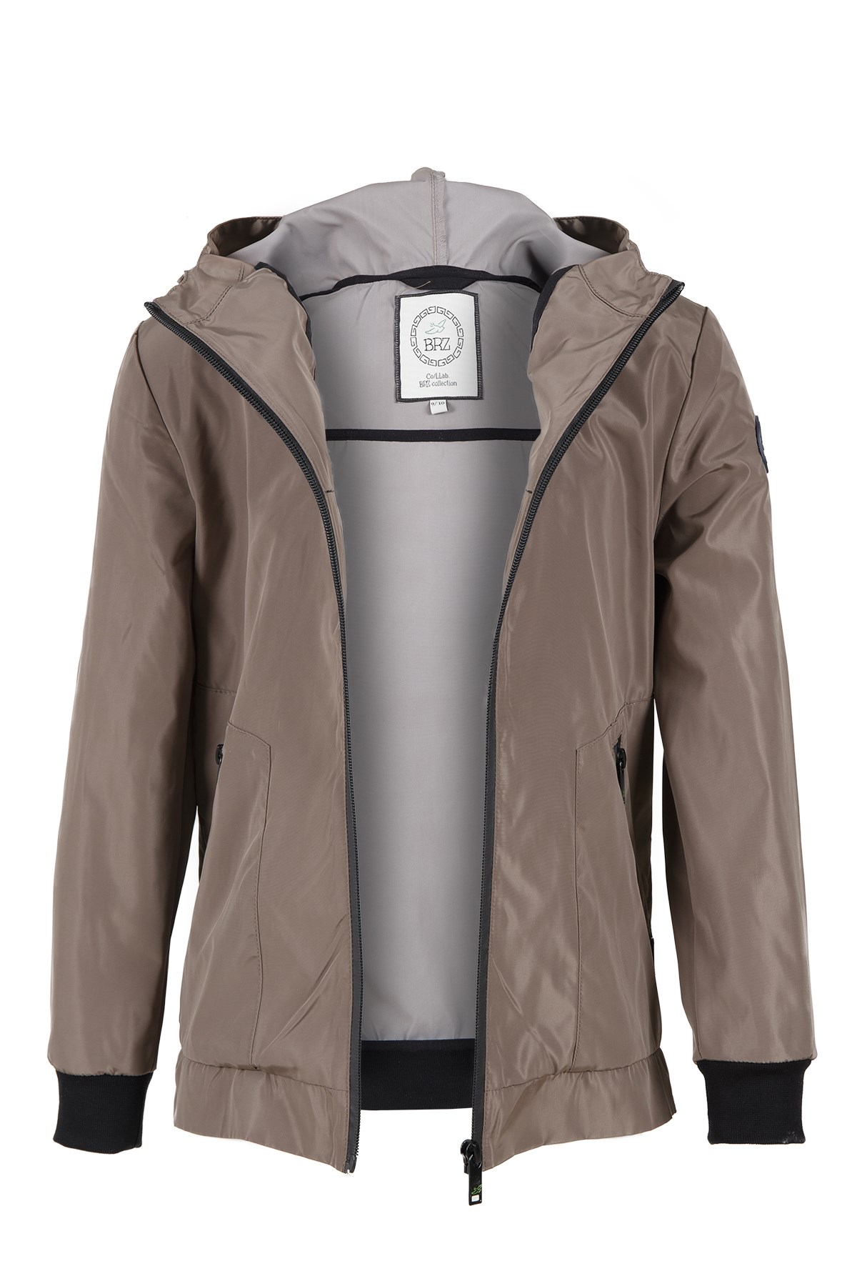 BRZ Kids Unisex Kapüşonlu Fermuarlı Mevsimlik Mont