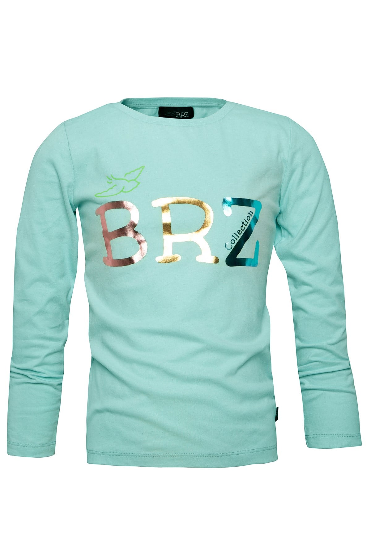 BRZ Kids Varak Baskılı Kız Çocuk Uzun Kollu T-shirt