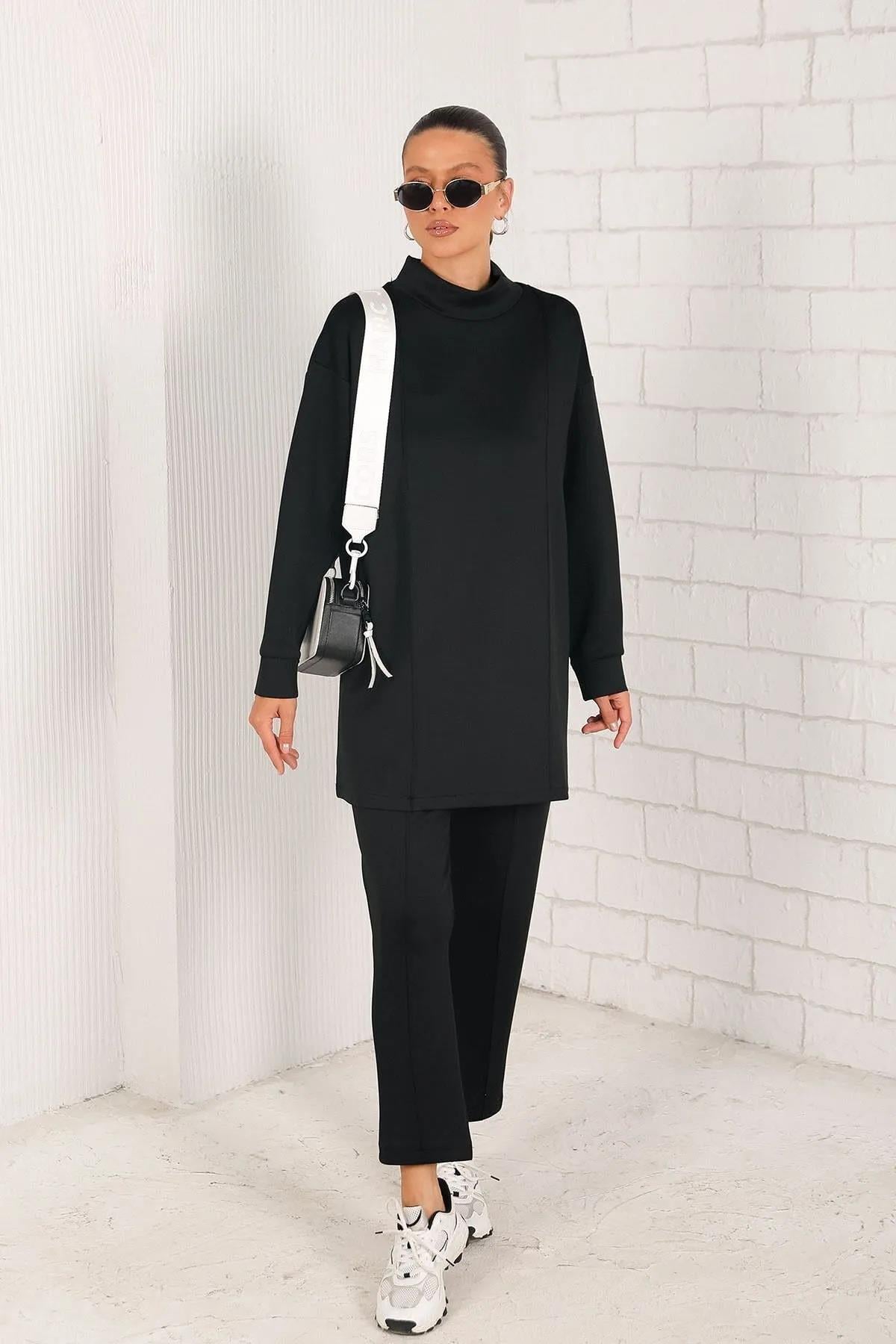 Melike Tatar Siyah Basic Scuba Takım