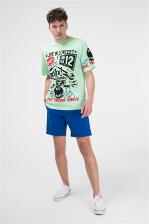 BRZ Collection Baskılı Unisex Oversize  T-shirt