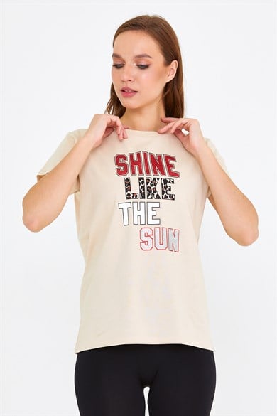 BRZ Collection Baskılı Kadın T-shirt
