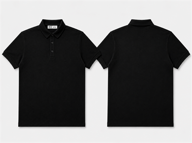 BRZ Collection Erkek Polo Yaka T-shirt Siyah