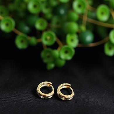 BRZ Collection Kadın 3lü Altın Renk Halka Küpe Seti – Fiyonk Charm, Minimal Huggie Hoops, Zarif Takı