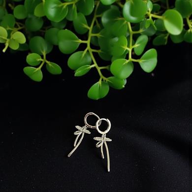BRZ Collection Kadın 3lü Gümüş Renk Halka Küpe Seti – Fiyonk Charm, Minimal Huggie Hoops, Zarif Takı