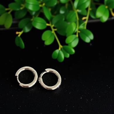 BRZ Collection Kadın 3lü Gümüş Renk Halka Küpe Seti – Fiyonk Charm, Minimal Huggie Hoops, Zarif Takı
