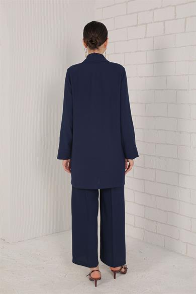 BRZ Collection Kadın Lacivert Ceketli Tulum