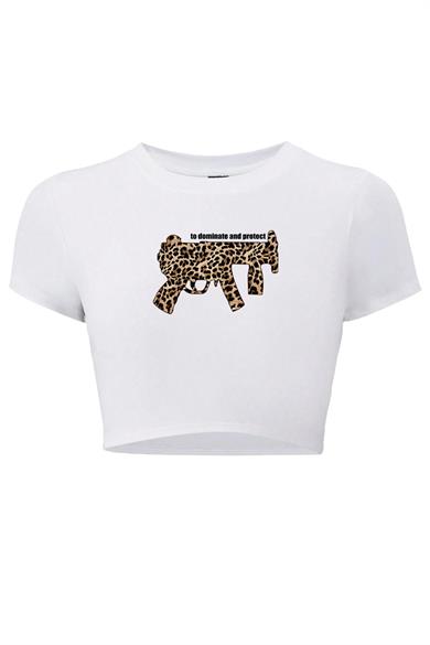 BRZ Collection Kadın to dominate and protect T-shirt Beyaz