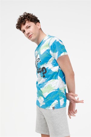 BRZ Collection Kamuflaj Baskılı Erkek T-shirt