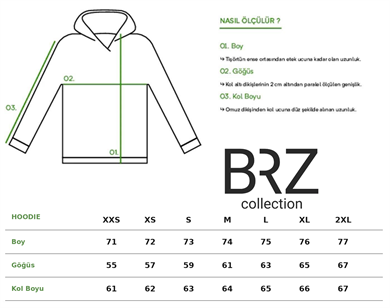 BRZ Collection Kişiye Özel Baskılı Unisex Oversize Hoodie